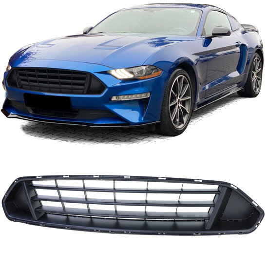 Sport gril zonder logo passend voor Ford Mustang facelift model 2017 - 2022