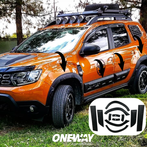 One Way Body kit passend voor Dacia Duster serie 2 off road met park assist vanaf 2018 -