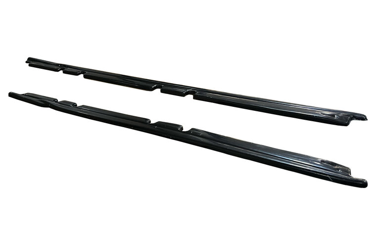 OneWay sideskirt aanzets glanzend zwart passend voor Seat Leon 5F model 2012 - 2020 versie 2