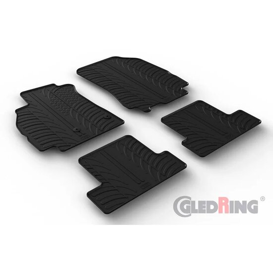 Gledring Rubbermatten passend voor Renault Megane III HB 5-deurs 2008-2015 (T profiel 4-delig)