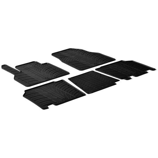  Gledring Rubbermatten passend voor Renault Kangoo 2008-2021 (TK profiel 5-delig)
