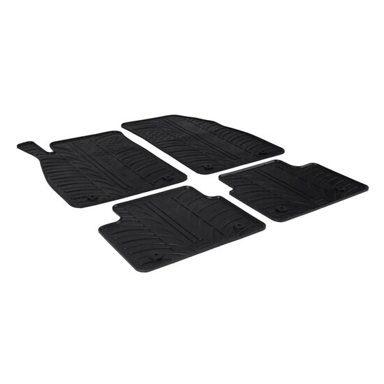 Gledring Rubbermatten passend voor Opel Insignia 2013-2017 (T profiel 4-delig + montageclips)