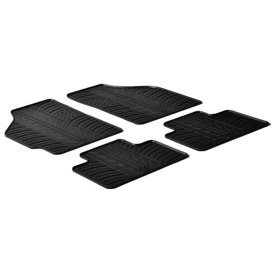 Gledring Rubbermatten passend voor Fiat Punto II 1999- &amp; 2003- (T profiel 4-delig)
