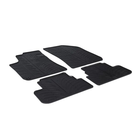 Gledring Rubbermatten passend voor Peugeot 308 5 deurs 2013-2021 (FL profiel 4-delig + montageclips)