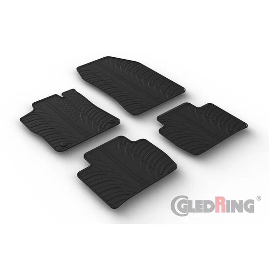 Gledring Rubbermatten passend voor Peugeot 408 X 2022- (T profiel 4-delig)