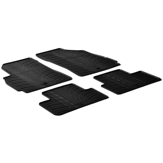 Gledring Rubbermatten passend voor Chevrolet Orlando 2010- (T profiel 4-delig + montageclips)