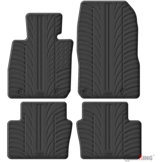 Gledring Rubbermatten passend voor Mazda CX-3 2015- (T profiel 4-delig + montageclips)