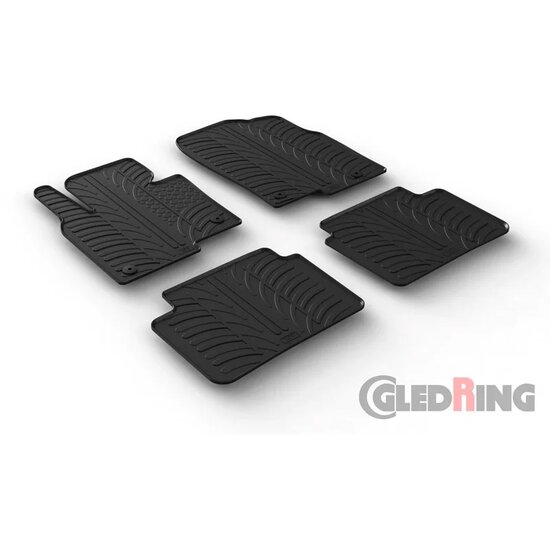 Gledring Rubbermatten passend voor Mazda CX-5 6/2017- (T profiel 4-delig + montageclips)