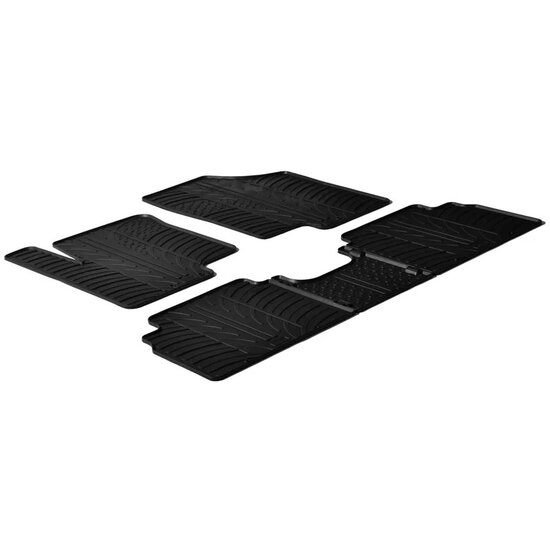 Gledring Rubbermatten passend voor Kia Venga 2009-  (T profiel 5-delig + montageclips)