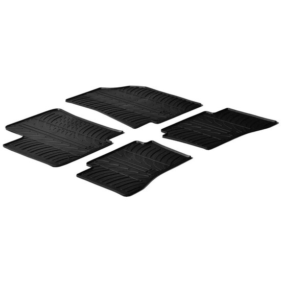 Gledring Rubbermatten passend voor Kia Rio 5 deurs 2011-2016 (T profiel 4-delig)