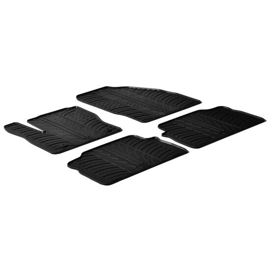  Gledring Rubbermatten passend voor Ford Kuga 2008-2013 (T profiel 4-delig + montageclips)