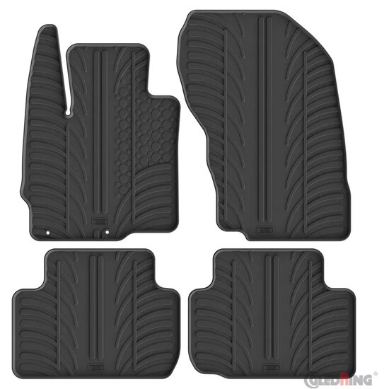 Gledring Rubbermatten passend voor Mitsubishi Eclipse Cross 10/2017- (T profiel 4-delig + montageclips)