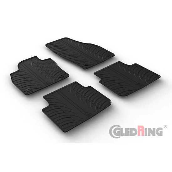 Gledring Rubbermatten passend voor Skoda Scala HB 5-deurs 2019- (T profiel 4-delig + montageclips)