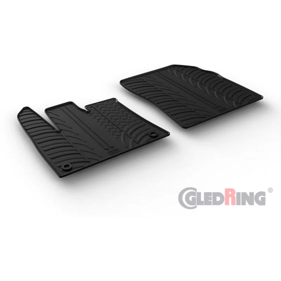 Gledring Rubbermatten passend voor Citro&euml;n Berlingo (T Profil 2-delig + ovale montageclips)