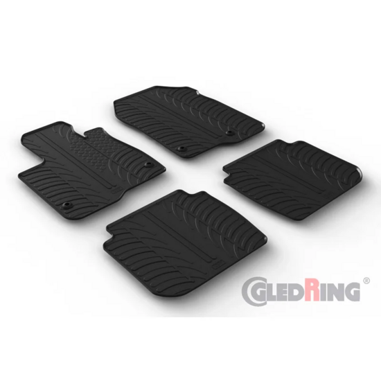 Gledring Rubbermatten passend voor Honda CR-V VI (RS_) Hybrid 2023- (T profiel 4-delig + montageclips)