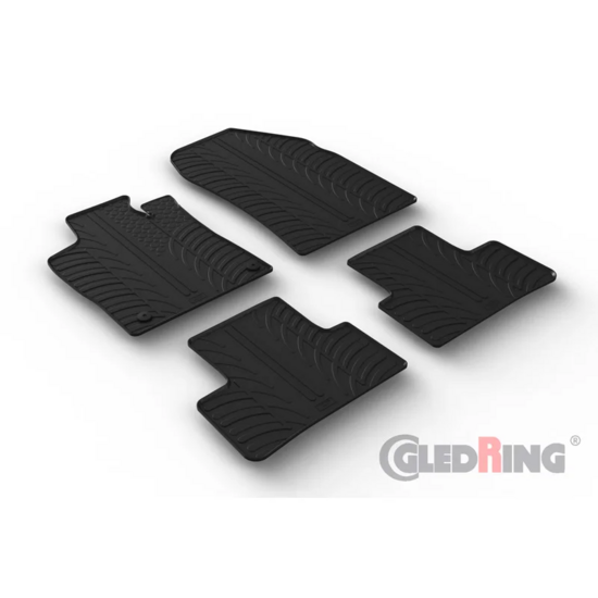 Gledring Rubbermatten passend voor Citro&euml;n DS4 II 2021- incl. Cross (T profiel 4-delig + montageclips)