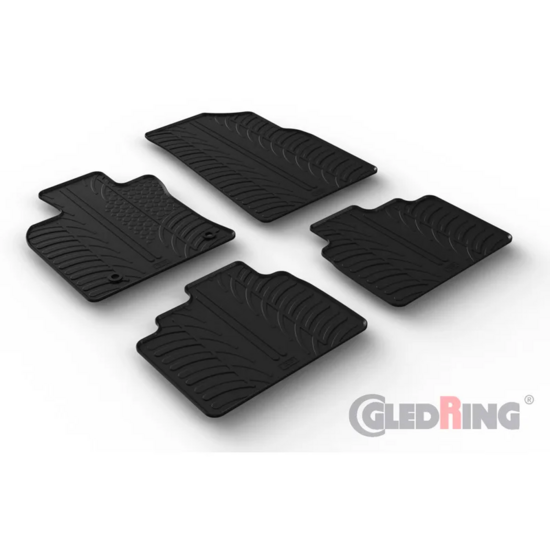 Gledring Rubbermatten passend voor Toyota Camry (XV7) 2018- (T profiel 4-delig + montageclips)
