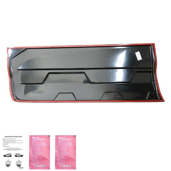 Oneway Set deurpanelen passend voor Ford Ranger T6/T7/T8 2012-2022 (Jumbo) - Glanzend zwart