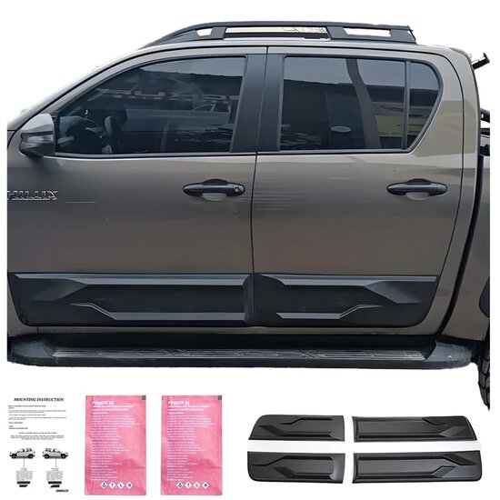 Oneway Complete bodykit passend voor Toyota Hilux 8e Gen. 2015-2020 - Glanzend zwart