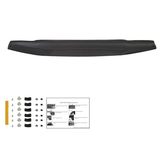  Oneway Motorkapbeschermer (steenslagcover) passend voor Nissan Navara D40 2005-2010 - Glanzend zwart