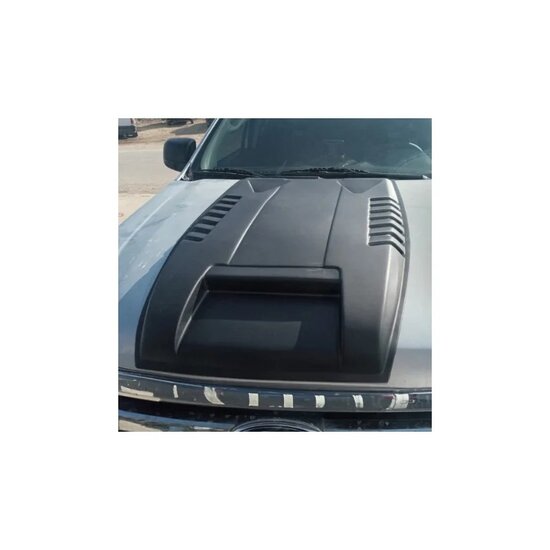  Oneway Motorkapluchtinlaat (Scoop) passend voor Ford Ranger T6 2012-2015 - Matzwart
