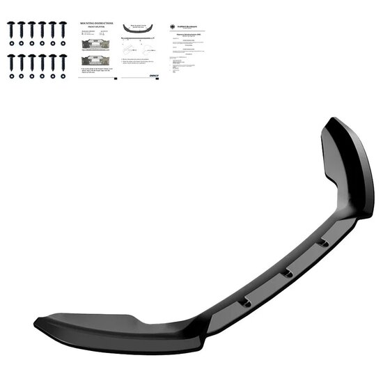 Oneway Voorspoilerlip passend voor Ford Fiesta MK7 Facelift 2012-2017 - Glanzend zwart