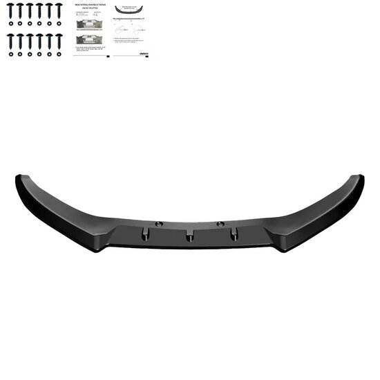 Oneway Voorspoilerlip passend voor Ford Puma ST/ST-Line 2019-2024 - Glanzend zwart
