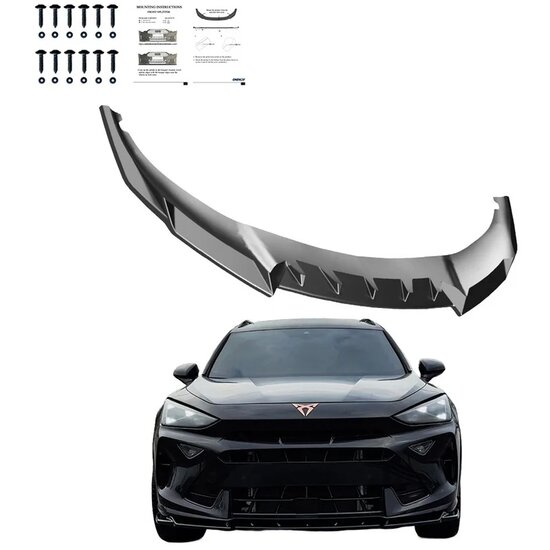 Oneway Voorspoilerlip passend voor Cupra Formentor Facelift 2024- excl. VZ5 - Glanzend zwart