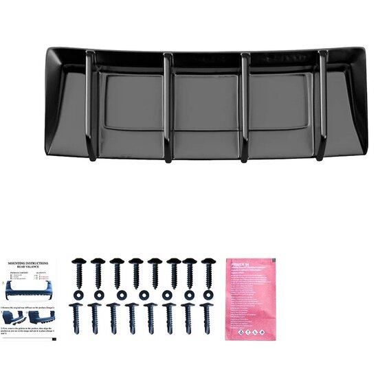 Oneway Achterbumperskirt (Diffuser) passend voor Cupra Ateca 2018- - Glanzend zwart