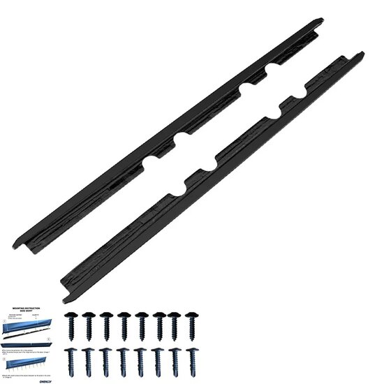 Oneway Set Sideskirts passend voor Seat Leon IV HB/ST FR &amp; Cupra Leon HB/ST 2020- - Glanzend zwart