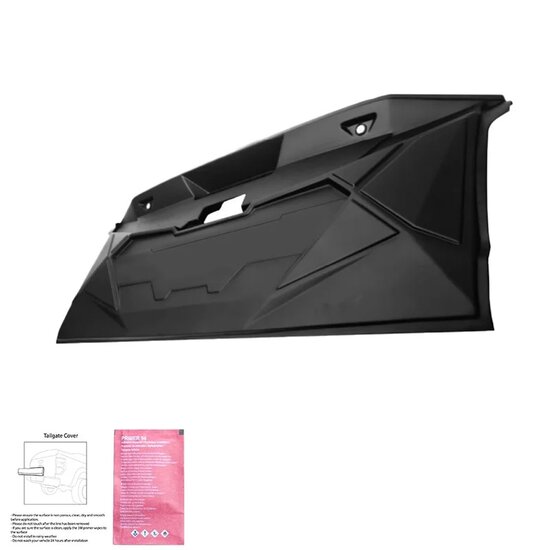 Oneway Achterklepcover passend voor Mitsubishi L200 Triton 5/6 2015- - Matzwart