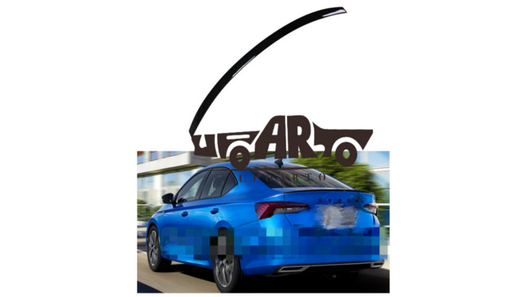 Glanzend zwarte kofferklep spoiler sport look passend voor Skoda Octavia IV model 2020 - heden