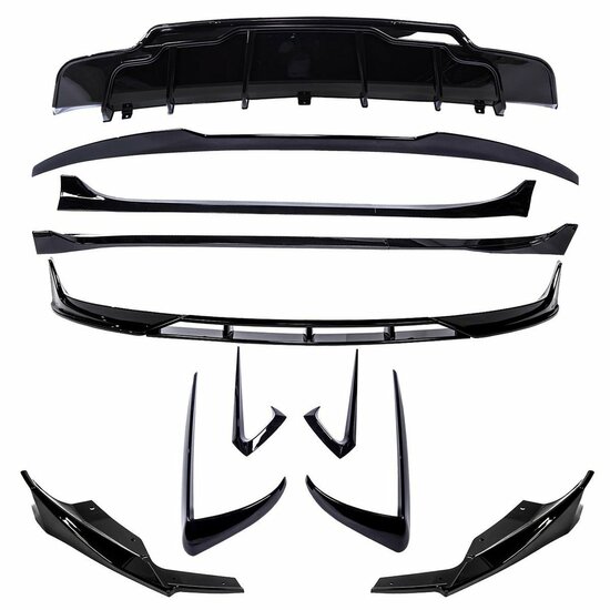 Glanzend zwarte bodykit aanzet passend voor Tesla Model 3 model 2017 - 2023
