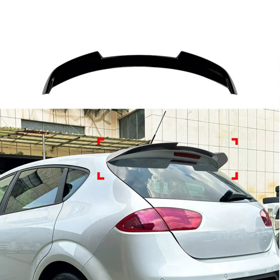 Driedelige dakspoiler passend voor Seat Leon 1P facelift model 2009 - 2012