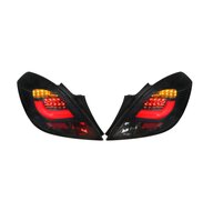 LED achterlichten rood/smoke passend voor Opel Corsa D 3 deurs model 2006 - 2014 