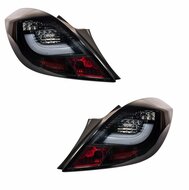 LED achterlichten rood/smoke passend voor Opel Corsa D 3 deurs model 2006 - 2014 