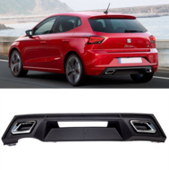 Diffuser passend voor Seat Ibiza V pre-facelift model 2017 - 2021 met standaard achterbumper