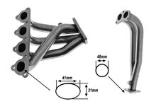 Spaghetti spruitstuk 4-2-1 passend voor Honda Civic model 1998 - 2000 met D-serie motor 