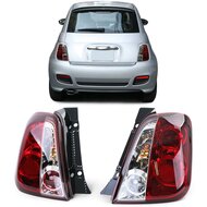 Helder / rood achterlichten passend voor Fiat 500 model 2007 - 2015