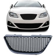 Zwarte gril zonder logo passend voor Seat Ibiza IV model 2008 - 2012