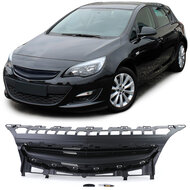 Zwarte gril zonder embleem passend voor Opel Astra J facelift model 2012 - 2015