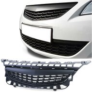 Zwarte gril zonder embleem passend voor Opel Astra J pre facelift model 2009 - 2012