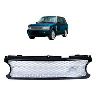 Gril zilver met glanzend zwart passend voor Range Rover III L322 facelift model 2006 - 2009