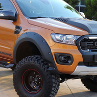 OneWay fender flares passend voor Ford Ranger T8 model 2019 - 2022 met park assist