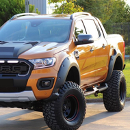 OneWay fender flares passend voor Ford Ranger T8 model 2019 - 2022 met park assist