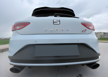 OneWay spoiler glanzend zwart passend voor Seat Leon model 2012 - 2020