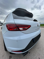 OneWay spoiler glanzend zwart passend voor Seat Leon model 2012 - 2020