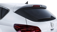 Glanzend zwarte dakspoiler passend voor Opel Astra J hatchback model 2012 - 2015 