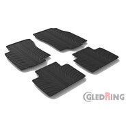 Gledring Rubbermatten passend voor Renault Koleos II 8/2016- (T profiel 4-delig + montageclips)
