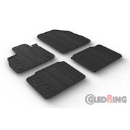 Gledring Rubbermatten passend voor Renault Espace 2015-2023 (T profiel 4-delig + montageclips)